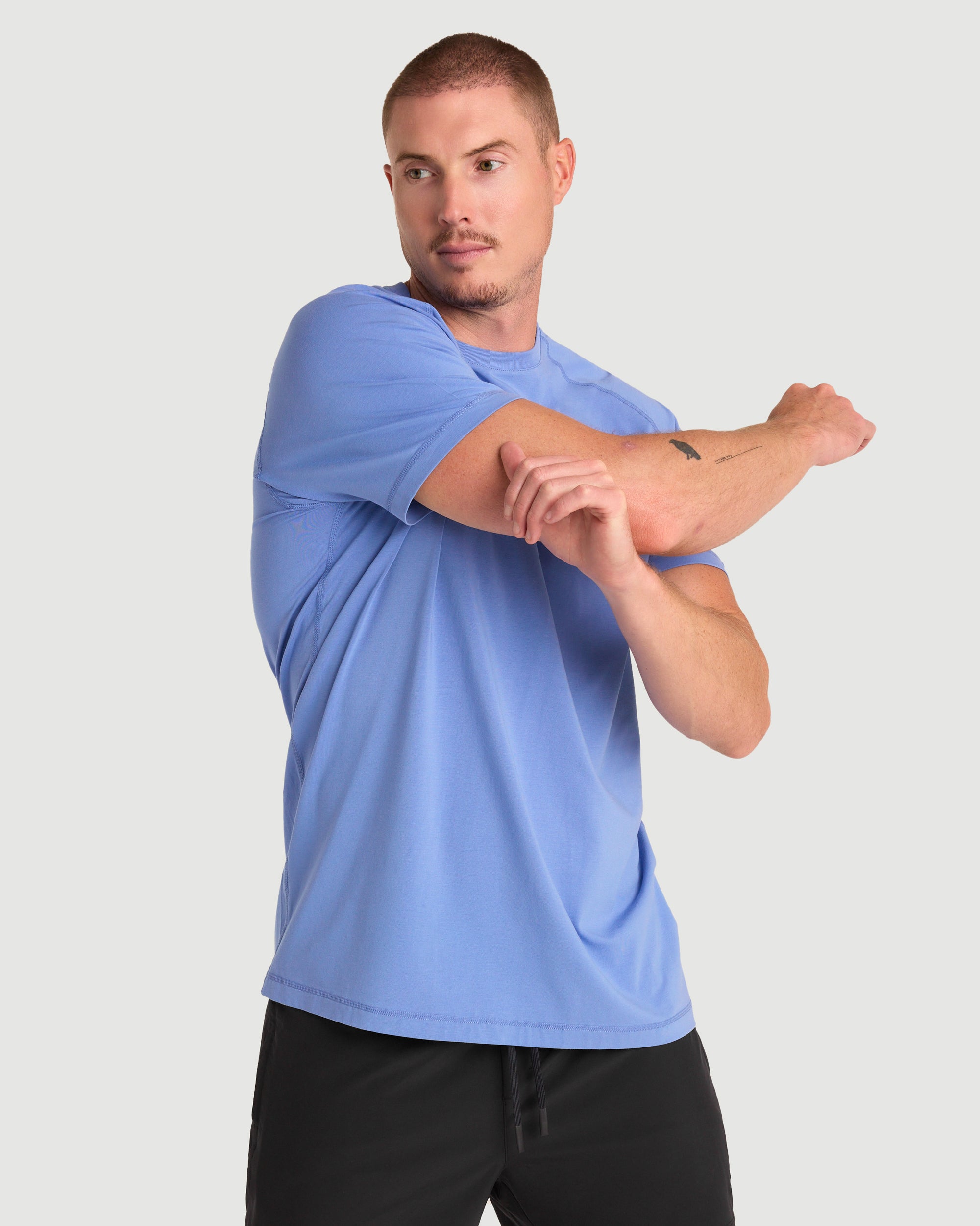 Core Hybrid Tee - Serene Blue